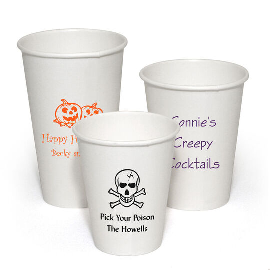 Design Your Own Halloween Paper Coffee Cups
